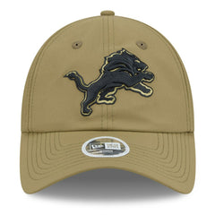 Detroit Lions New Era Women's 2025 Salute to Service Pony Tail Adjustable Hat Green