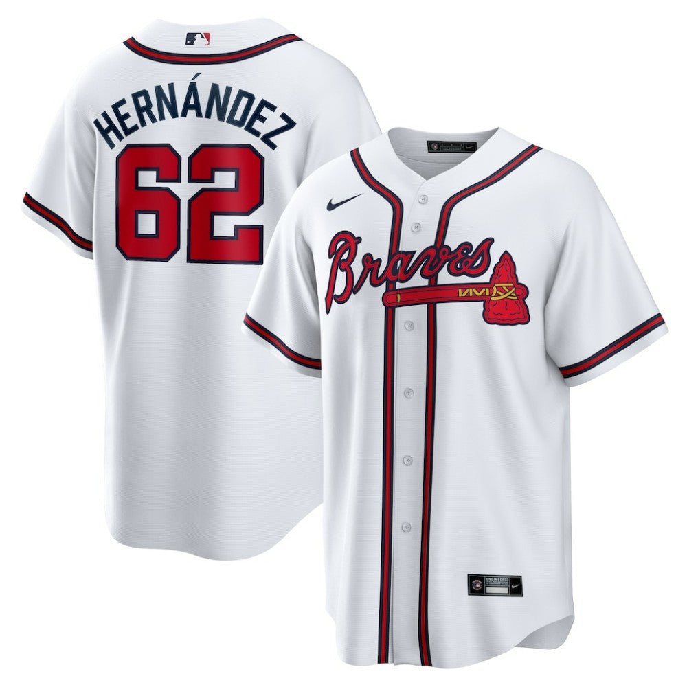 MLB Daysbel Hernandez Atlanta Braves Nike Home Replica Jersey - White