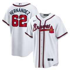 MLB Daysbel Hernandez Atlanta Braves Nike Home Replica Jersey - White