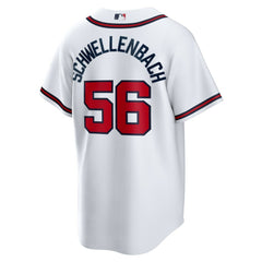 MLB Spencer Schwellenbach Atlanta Braves Nike Home Replica Jersey - White