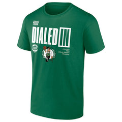 Boston Celtics 2025 Atlantic Division Champions Locker Room T-Shirt Kelly Green