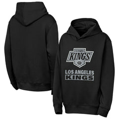 NHL Los Angeles Kings Outerstuff Youth Back to Basics Hoodie - Black
