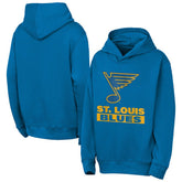 NHL St. Louis Blues Outerstuff Youth Back to Basics Hoodie - Blue