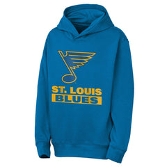 NHL St. Louis Blues Outerstuff Youth Back to Basics Hoodie - Blue