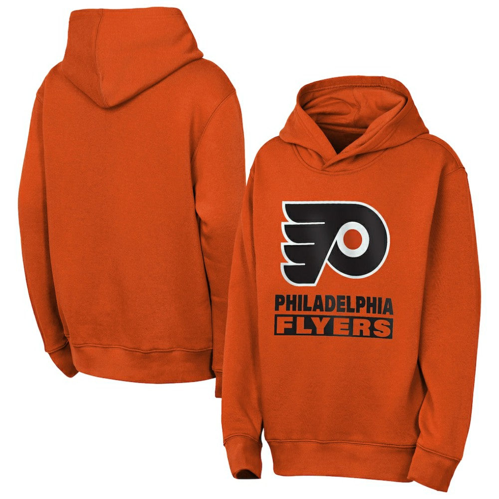 NHL Philadelphia Flyers Outerstuff Youth Back to Basics Hoodie - Classic Orange