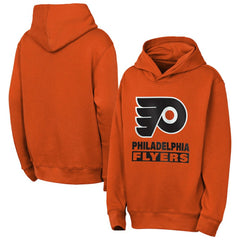 NHL Philadelphia Flyers Outerstuff Youth Back to Basics Hoodie - Classic Orange