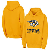 NHL Nashville Predators Outerstuff Youth Back to Basics Hoodie - Gold