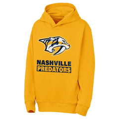NHL Nashville Predators Outerstuff Youth Back to Basics Hoodie - Gold
