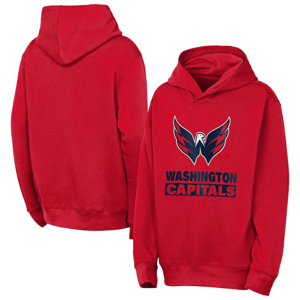 NHL Washington Capitals Outerstuff Youth Back to Basics Hoodie - Red