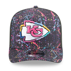 Kansas City Chiefs New Era 2025 NFL Crucial Catch A-Frame 9FIFTY Snapback Hat Black