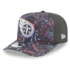 Tennessee Titans New Era 2025 NFL Crucial Catch A-Frame 9FIFTY Snapback Hat Black