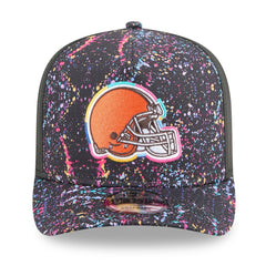 Cleveland Browns New Era 2025 NFL Crucial Catch A-Frame 9FIFTY Snapback Hat Black