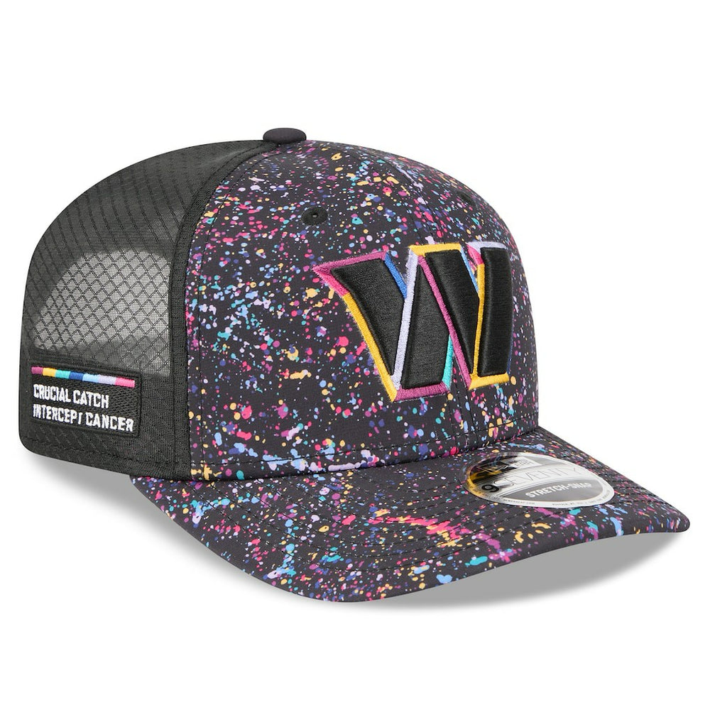 Washington Commanders New Era 2025 NFL Crucial Catch 9SEVENTY Adjustable Hat Black