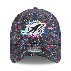 Miami Dolphins New Era 2025 NFL Crucial Catch 39THIRTY Flex Hat Black