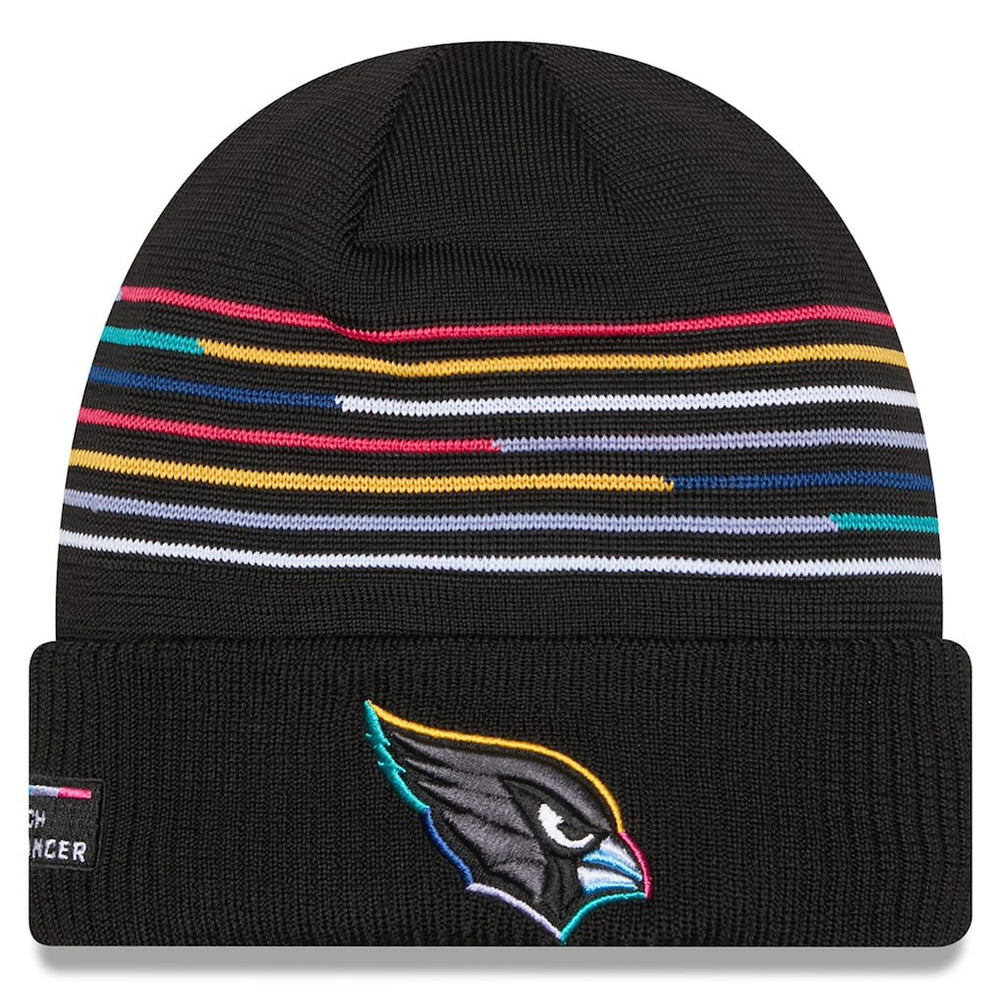Arizona Cardinals New Era 2025 NFL Crucial Catch Cuffed Knit Hat Black