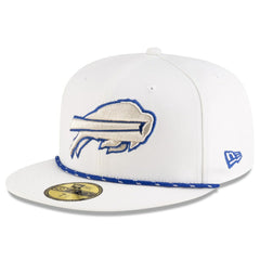 Buffalo Bills New Era 2025 Rivalries Collection Sideline Rope 59FIFTY Fitted Hat White