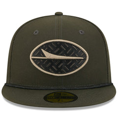 New York Jets New Era 2025 Rivalries Collection Sideline Rope 59FIFTY Fitted Hat Gotham Green
