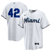 MLB Miami Marlins Nike Home 2025 Jackie Robinson Day Replica Jersey - White