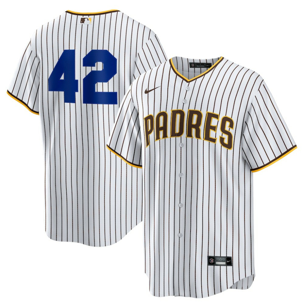 MLB San Diego Padres Nike Home 2025 Jackie Robinson Day Replica Jersey - White