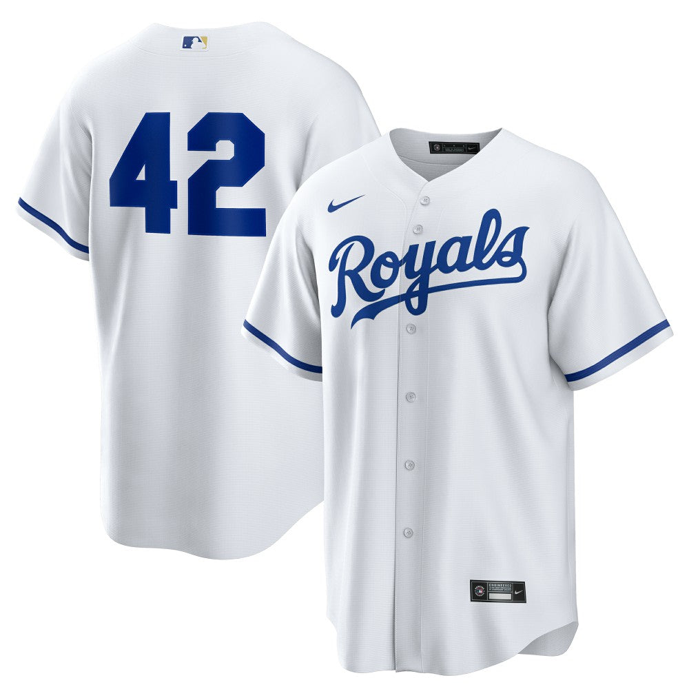 MLB Kansas City Royals Nike Home 2025 Jackie Robinson Day Replica Jersey - White