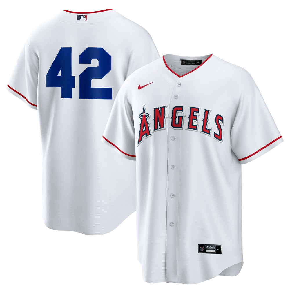 MLB Los Angeles Angels Nike Home 2025 Jackie Robinson Day Replica Jersey - White