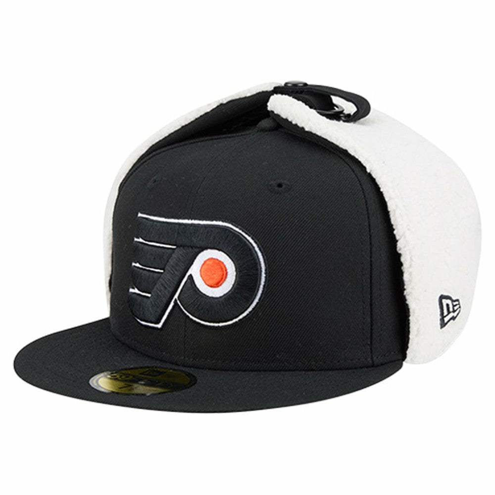 NHL Philadelphia Flyers New Era Injection Dog Ear Classic Fitted Hat - Black