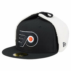 NHL Philadelphia Flyers New Era Injection Dog Ear Classic Fitted Hat - Black