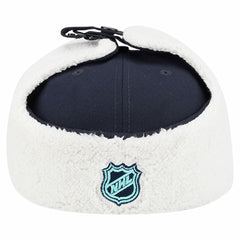NHL Seattle Kraken New Era Injection Dog Ear Classic Fitted Hat - Deep Sea Blue