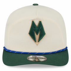 Milwaukee Bucks 2025/26 City Edition 19TWENTY Adjustable Hat Cream/Hunter Green