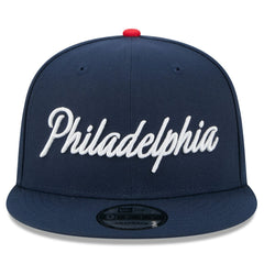 Philadelphia 76ers 2025/26 City Edition 9FIFTY Snapback Hat Navy