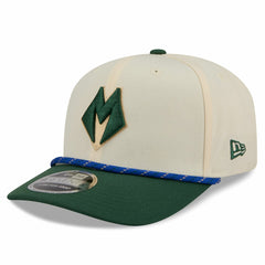 Milwaukee Bucks 2025/26 City Edition 9SEVENTY Adjustable Hat Cream/Hunter Green