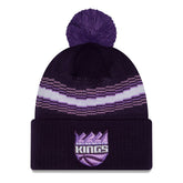 Sacramento Kings 2025/26 City Edition Cuffed Knit Hat with Pom Purple