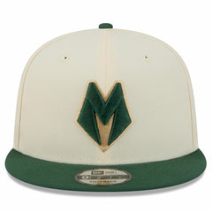 Milwaukee Bucks Youth 2025/26 City Edition 9FIFTY Snapback Hat Tan