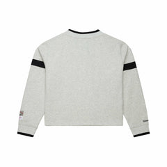 Tampa Bay Buccaneers Women's Cropped V-Neck Sweatshirt Gray
