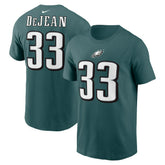 Cooper DeJean Philadelphia Eagles Player Name & Number T-Shirt Midnight Green
