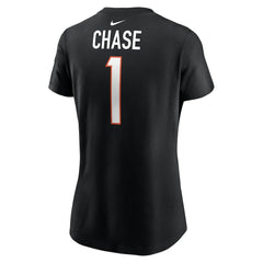 Ja'Marr Chase Cincinnati Bengals Women's Player Name & Number T-Shirt Black