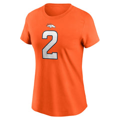 Patrick Surtain II Denver Broncos Women's Player Name & Number T-Shirt Orange