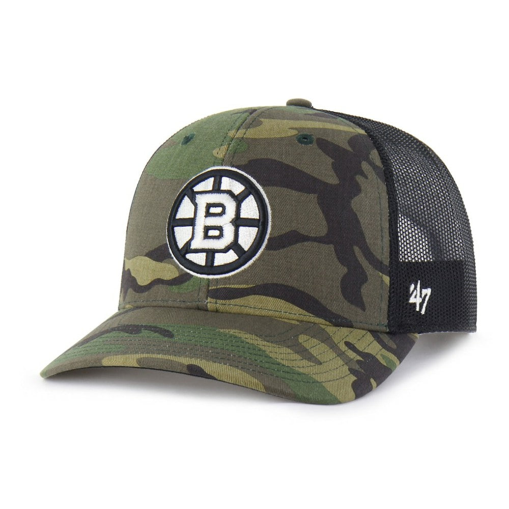 NHL Boston Bruins '47 Trucker Snapback Hat - Camo