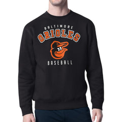 Baltimore Orioles Starter Team Logo Fleece Pullover Sweatshirt - Black Pullover