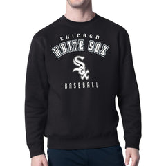 Chicago White Sox Starter Team Logo Fleece Pullover Sweatshirt - Black Pullover