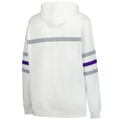 Minnesota Vikings Women's Plus Size Head Coach Throwback Pullover Hoodie White