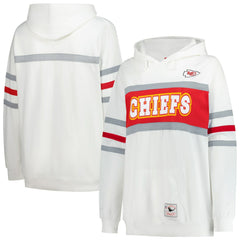 Kansas City Chiefs Women's Plus Size Head Coach Throwback Pullover Hoodie White