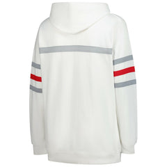 San Francisco 49ers Women's Plus Size Head Coach Throwback Pullover Hoodie White