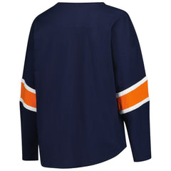 Chicago Bears Women's Plus Size Redzone 3/4-Sleeve Scoop Neck T-Shirt Navy