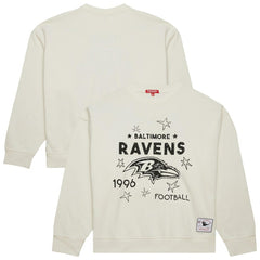 Baltimore Ravens Women's Plus Size Shooting Star Sweatshirt Cream