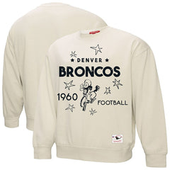 Denver Broncos Women's Plus Size Shooting Star Sweatshirt Cream