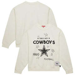 Dallas Cowboys Women's Plus Size Shooting Star Sweatshirt Cream