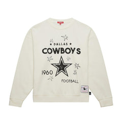 Dallas Cowboys Women's Plus Size Shooting Star Sweatshirt Cream