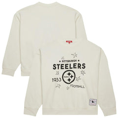 Pittsburgh Steelers Women's Plus Size Shooting Star Sweatshirt Cream