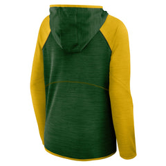 Green Bay Packers Women's Plus Size End Around Pass Full-Zip Hoodie Green